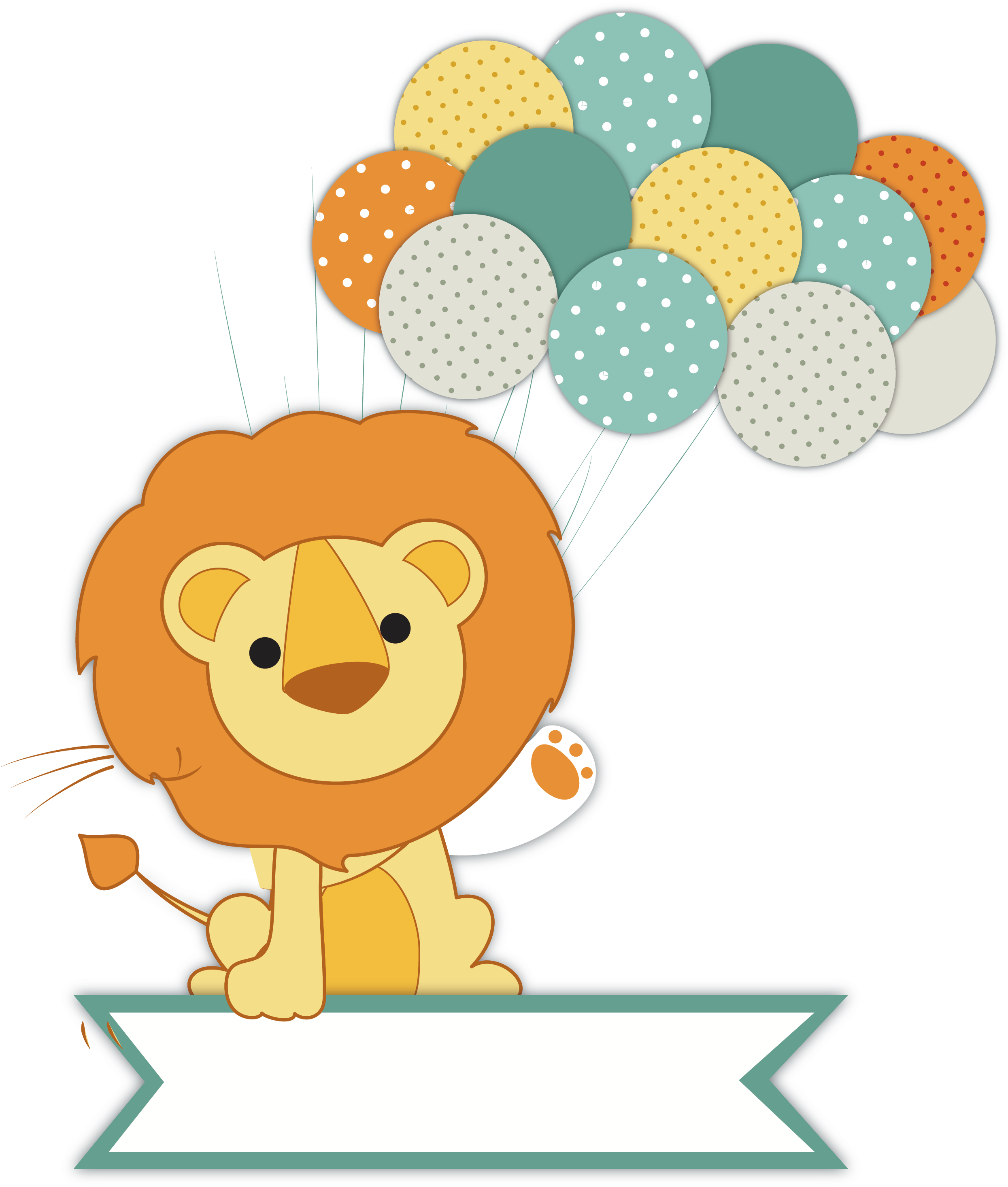 Wedding Invitation Lion Baby Shower Infant - Baby Shower Cartoon (2497x2944)