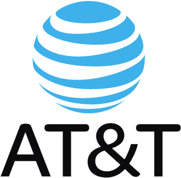 Unlock At&t Iphone - At&t Logo Black And White (356x356)