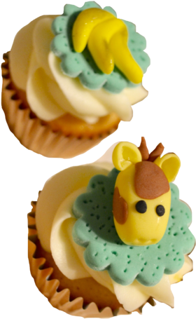 Animals Baby Shower Cupcakes - Cupcake (400x600)