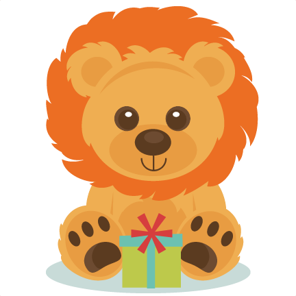 Baby Lion Png - Birthday Lion Clipart (432x432)