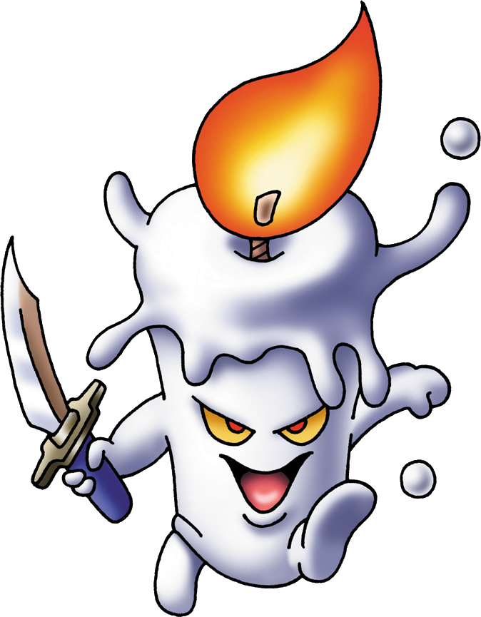 Japanese Name, おばけキャンドル - Dragon Quest Wax Murderer (674x865)