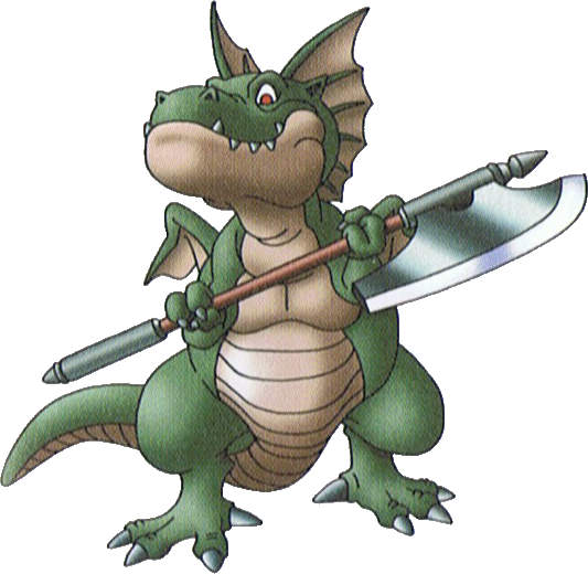 Japanese Name, ドラゴンソルジャー - Dragon Quest 25th Anniversary Monster Illustration (533x520)