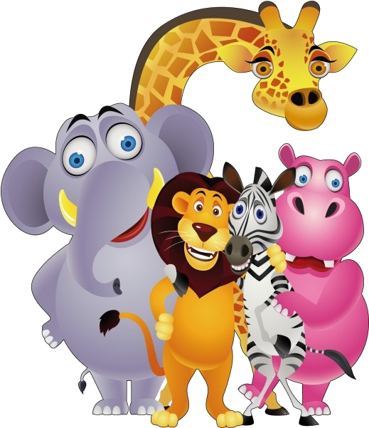 Animated Animals Group - Animaux De La Jungle (600x600)