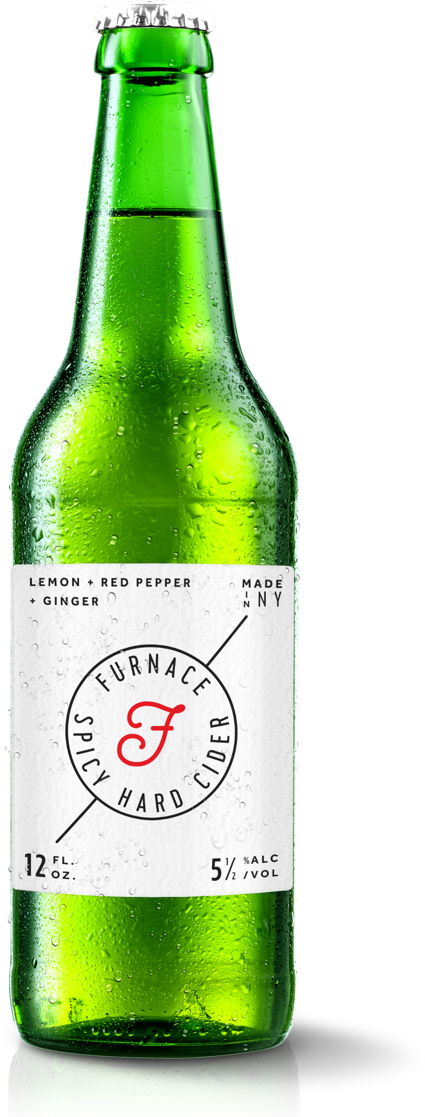 Download A Large Image Of Furnace Cider Bottle And - Beer Bottle (1200x2273)