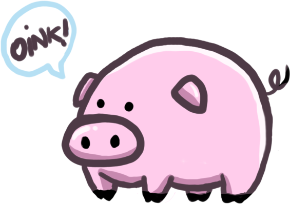 Pig Drawing Clip Art - January 30 (600x443)