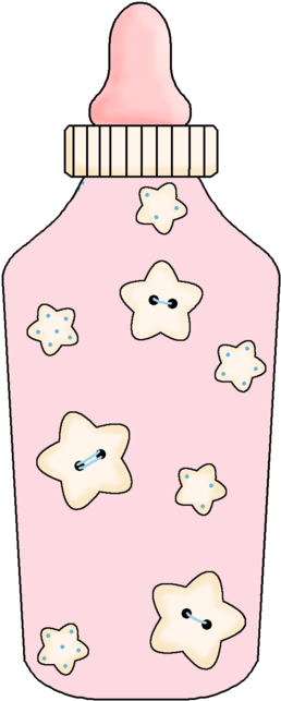 Tal Vez Pueda Interesarte - Baby Girls Bottle Clip Art (286x676)