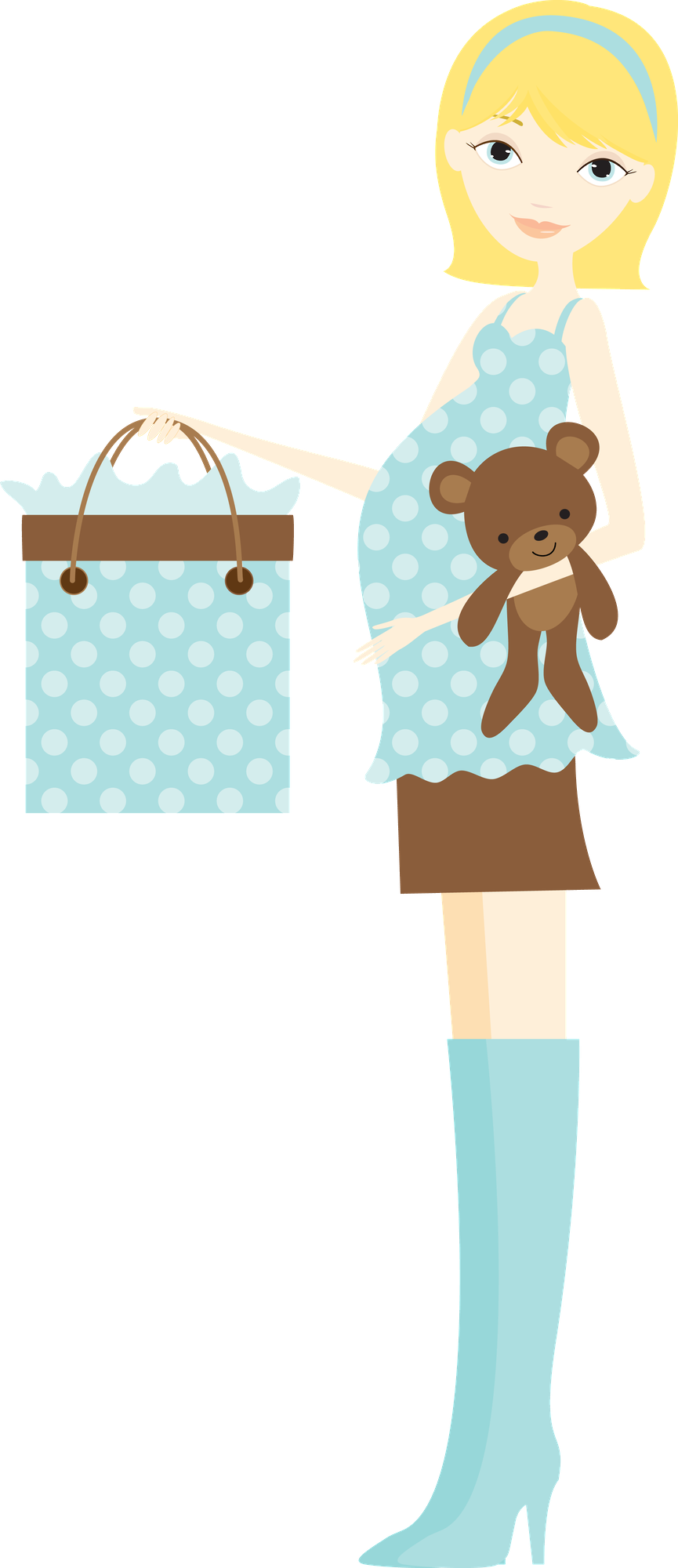 Voy A Ser Mama - Baby Shower Clip Art (865x2000)