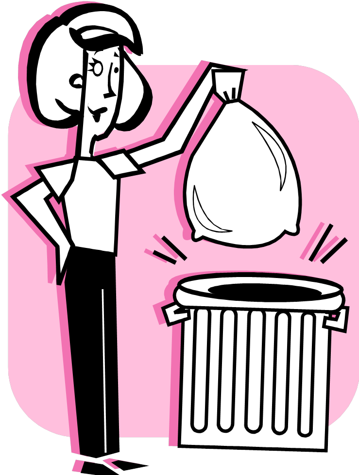 Let Go Of The Clutter Now And You'll Thank Yourself - Take Out The Garbage (750x983)