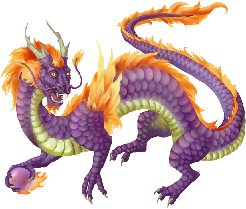 53678856 - >> - Purple Japanese Dragon (900x733)
