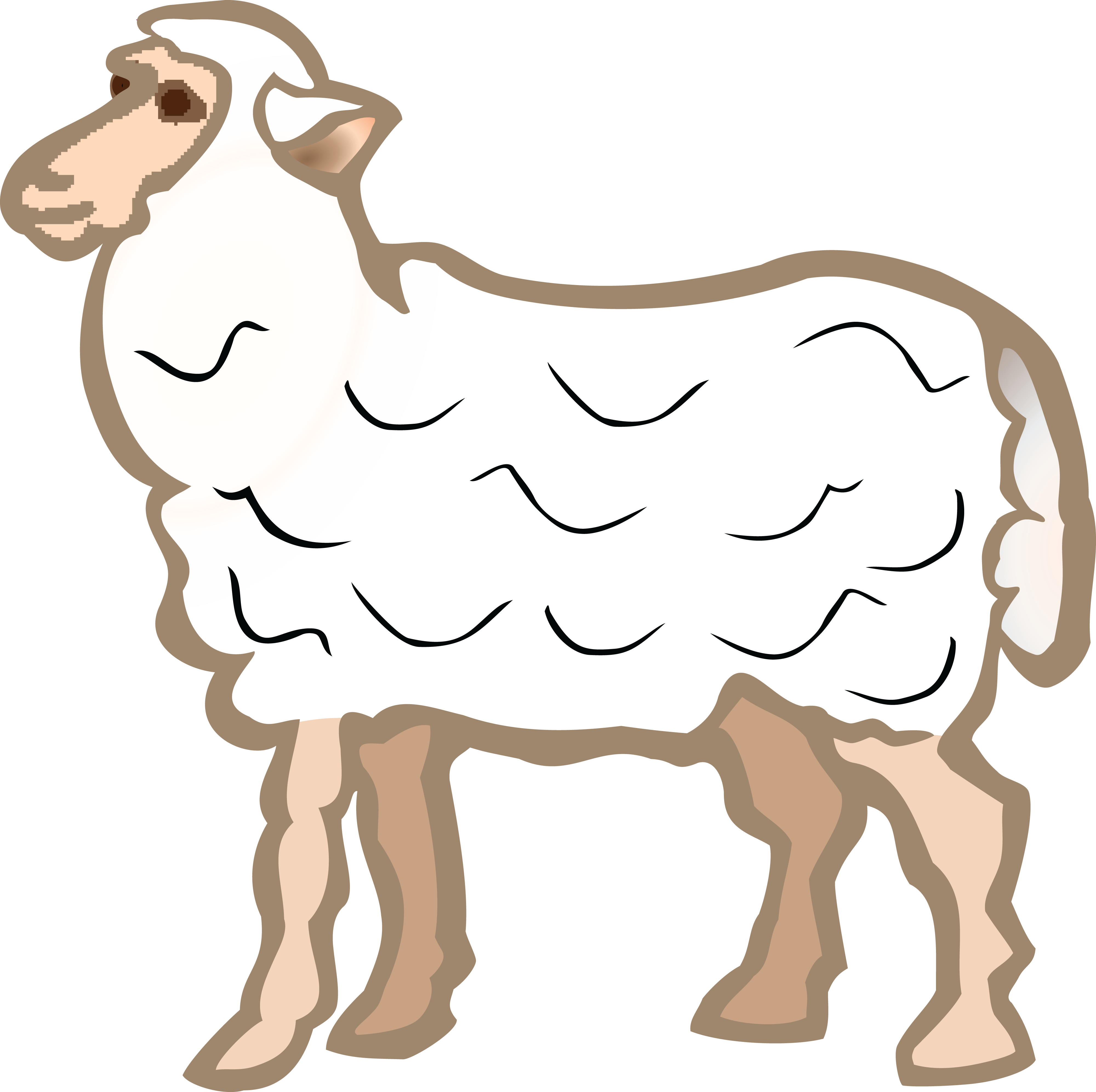 Free Clipart Of A Lamb - Cinnamoroll (4000x3984)