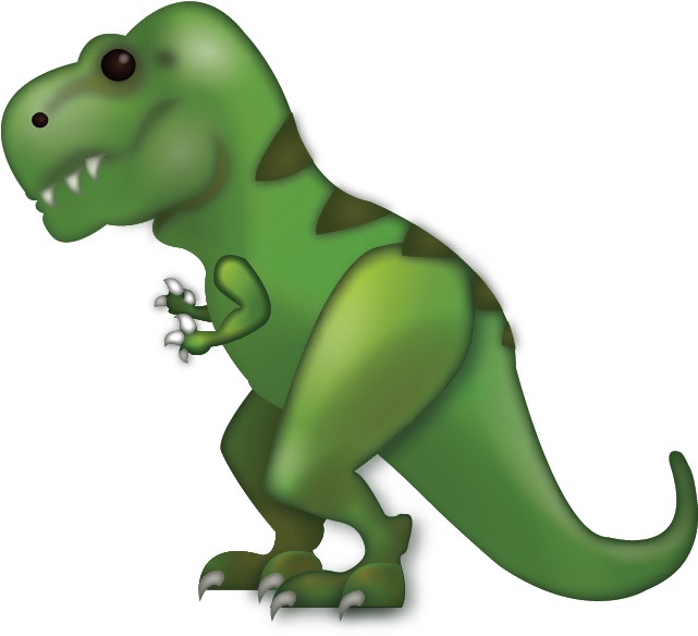 Tyrannosaurus Rex Iphone Emoji Jpg - Tyrannosaurus (640x591)