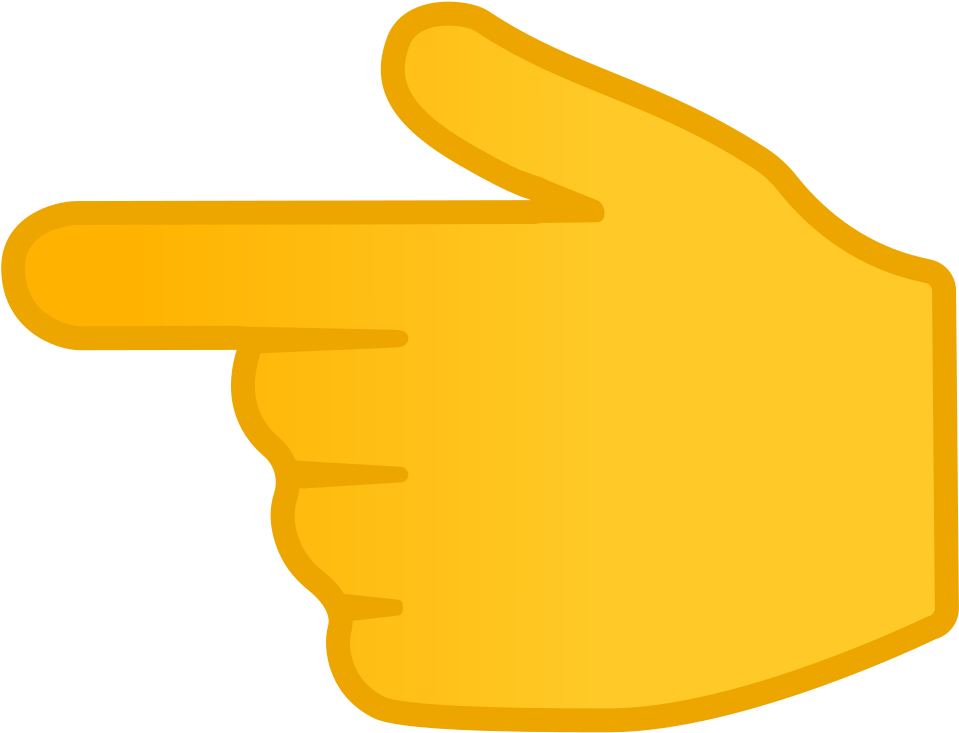 Backhand Index Pointing Left Icon - Left Hand Emoji Png (1024x1024)