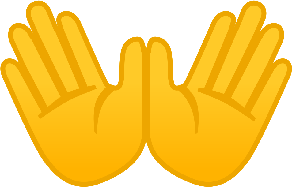 Open Hands Icon - Hände Emoji (1024x1024)