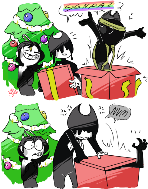 {surprised Present For Bendy} - Bendy Pop (500x625)
