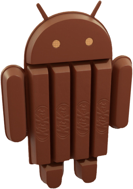 #android #kitkat #png #logo - Android Kitkat Logo Png (542x771)