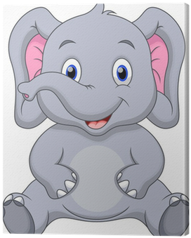 Mom And Baby Elephant At Gets For Personal - Cute Elephant Cartoon (400x400)
