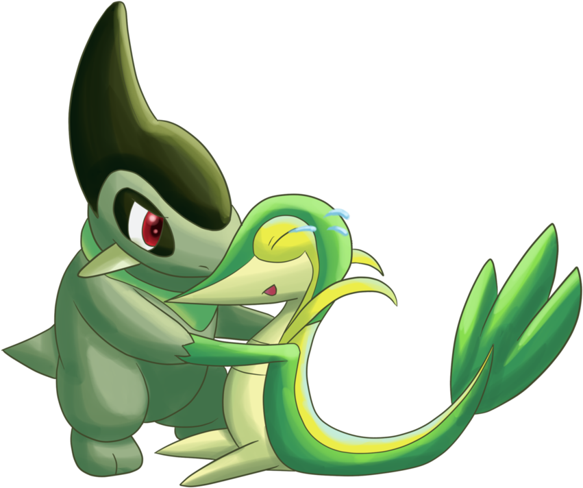 Axew And Snivy By Theangeldragon - Snivy Pokemon Mystery Dungeon (1095x730)