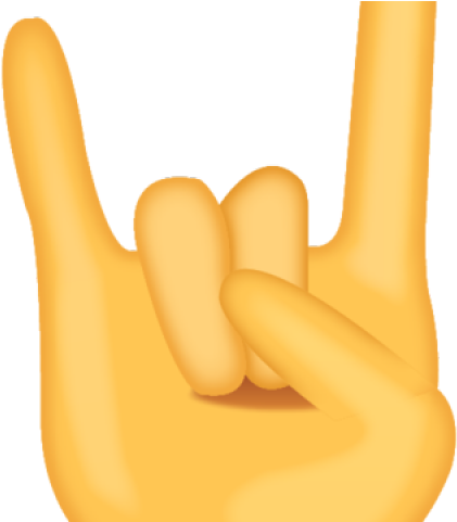 Hand Emoji Clipart Rock - Emoji (640x480)