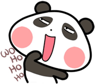 Baby Panda Emoji Messages Sticker-1 - Giant Panda (414x358)