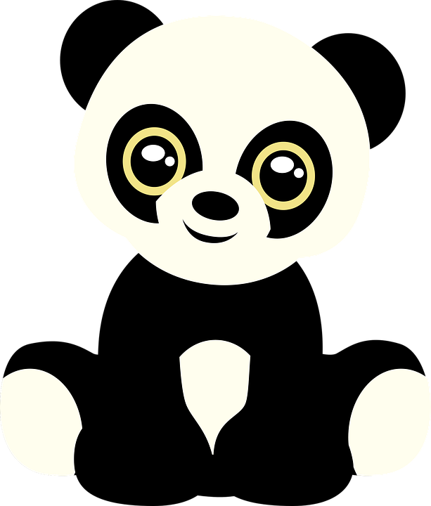 Baby Panda Cliparts 7, - Baby Visual Stimulation Card (613x720)