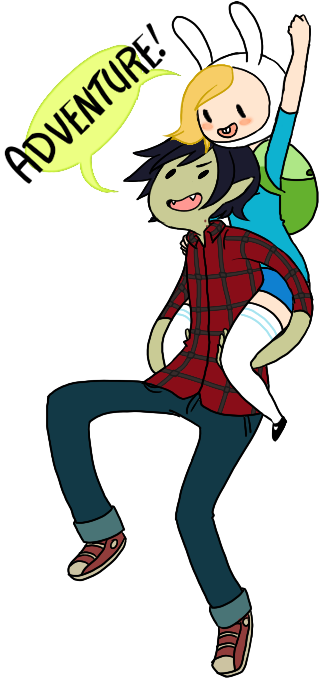 Fionna And Marshall Lee From Adventure Time With Fionna - Marshall Lee And Fiona (400x700)