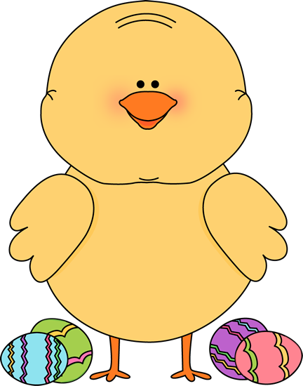 Easter Chick And Easter Eggs - Chick In Egg Easter Egg (432x550)