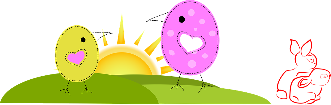 Easter Holidays Chick Egg Spring Card East - Easter (1070x340)