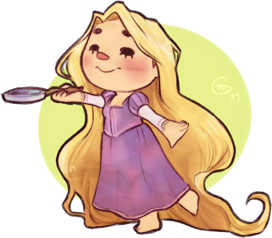 Derpy Rapunzel By Veesminevee - Cartoon (965x827)