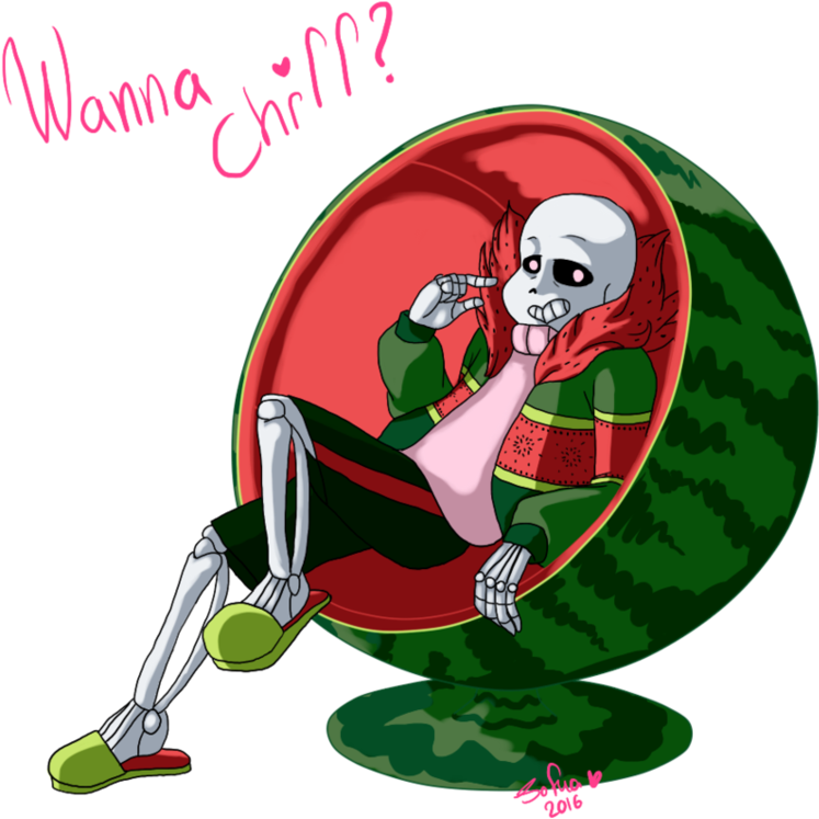 Wanna Chill By Sofua - Melon Sans (964x829)