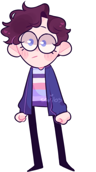 “i Was Gonna Draw The Others As Well But I Can't Draw - Chloe And Brooke Be More Chill (680x850)