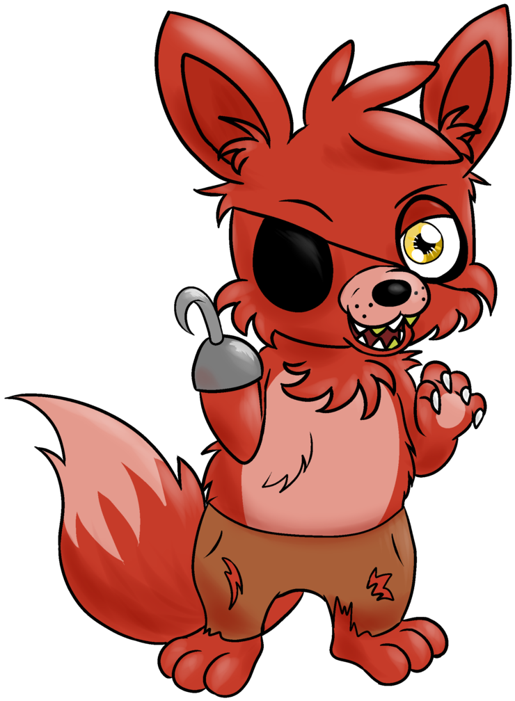 Foxy By Amberlea Draws Foxy By Amberlea Draws - Fnaf Stickers Basic Tees (1024x1205)