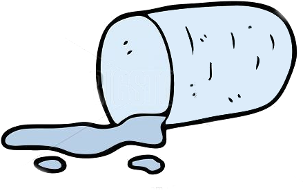 Scaly Red Rash - Spilled Drink Clip Art (450x292)