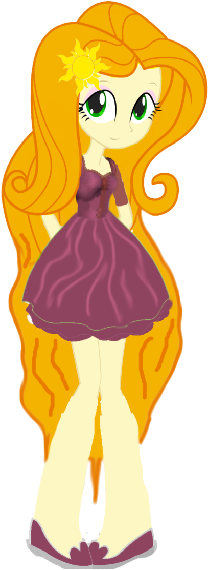 Equestria Girl Rapunzel By Rotbtfdfan22 - Illustration (676x1183)