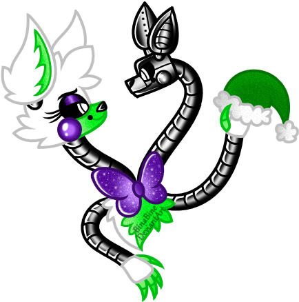 It's Not Christmas, But I'm Still Saving This Because - Tangles Fnaf Fan Art (446x455)