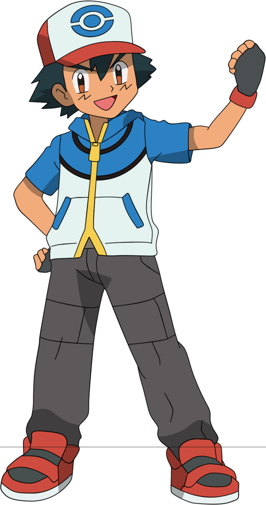 To All The Christians - Pokemon Ash Ketchum Png (900x1703)