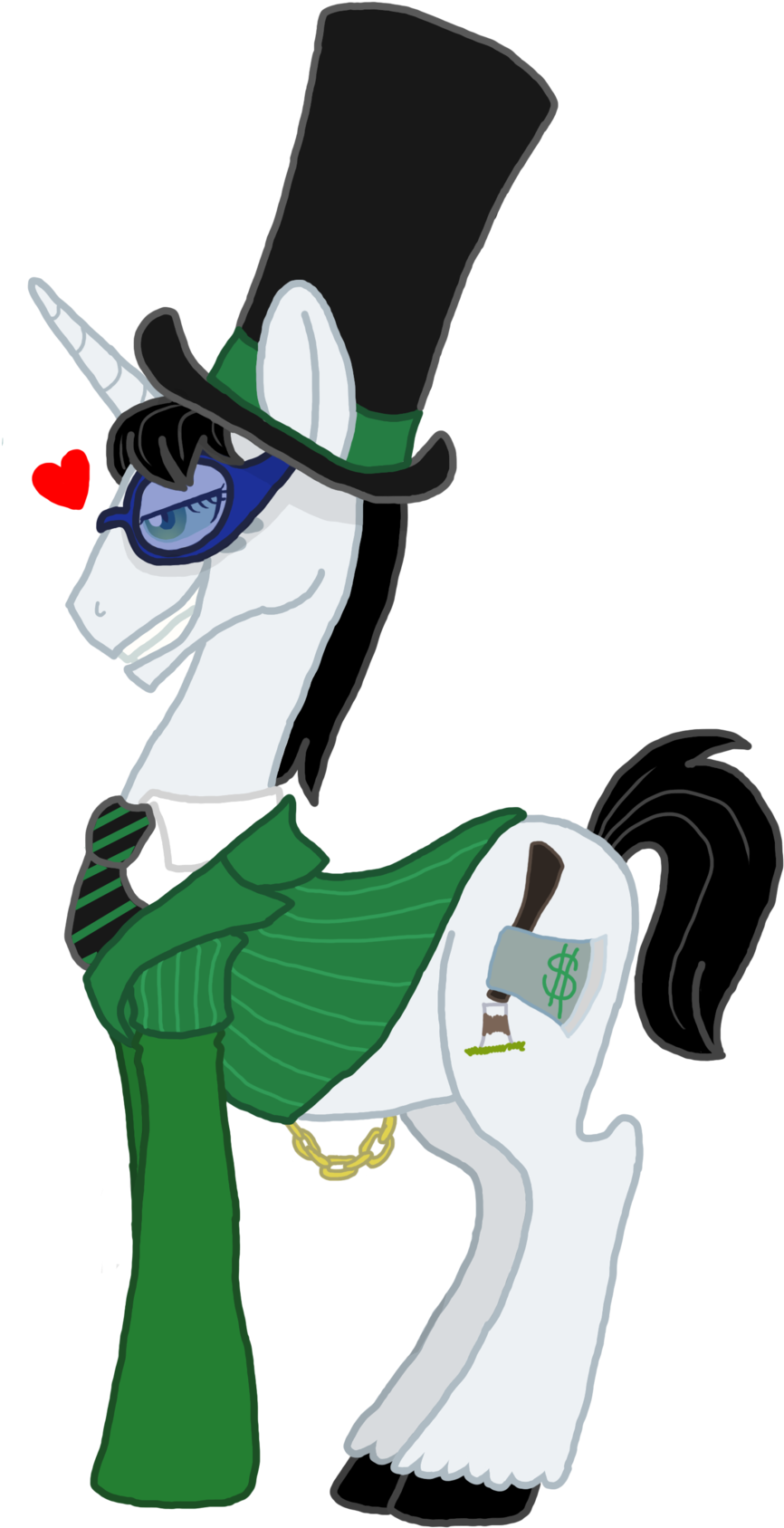 Greed Ler Pony By Hellwolfdemon-d4yla62 - Cartoon (900x1727)