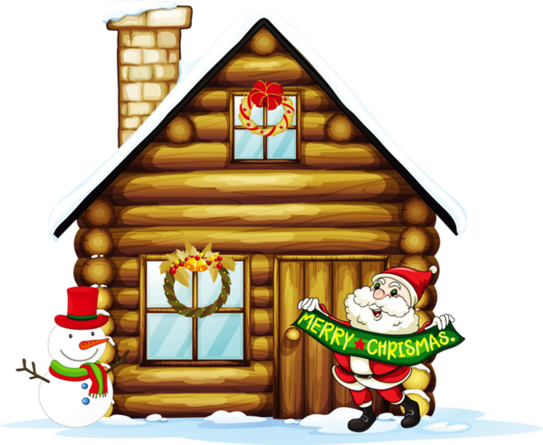 Explore Snowman Clipart, Christmas Clipart And More - Christmas House Clipart (600x492)