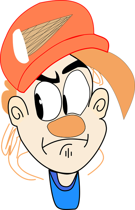 Angry Elephant Cliparts 23, - Dibujo De Hombre Enojado Png (463x720)