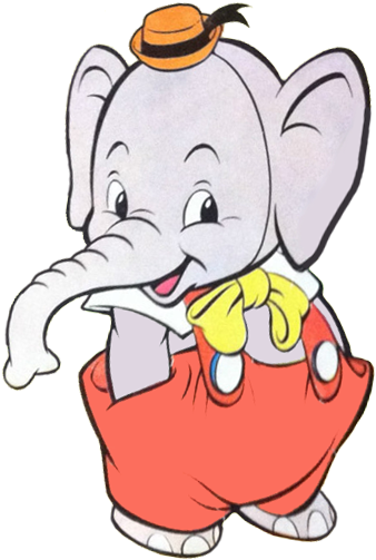 Elmer The Elephant Clipart - Cartoon (351x525)