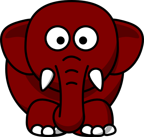 Cartoon Elephant (600x573)