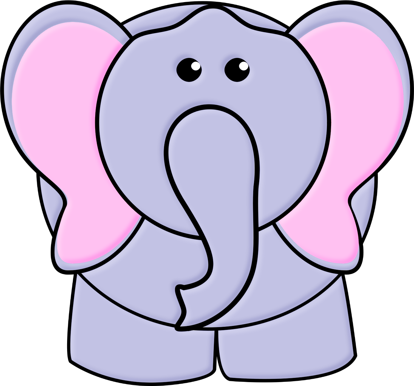 Elephant Craftscartoon - Elefante Dibujo (1388x1292)