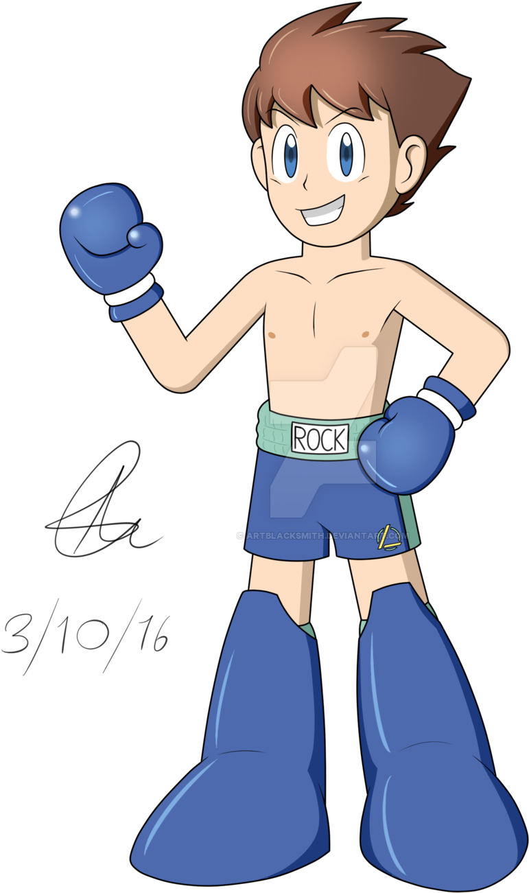 Mega Man, The Super Boxing Robot By Artblacksmith - Mega Man (1024x1447)