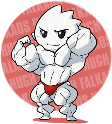 Hugh By Zephleit - Buff Guys Hugh And Maynard Chibi (500x500)