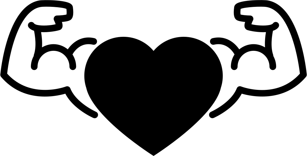 Heart With Muscular Male Gymnast Arms Comments - Heart (982x500)