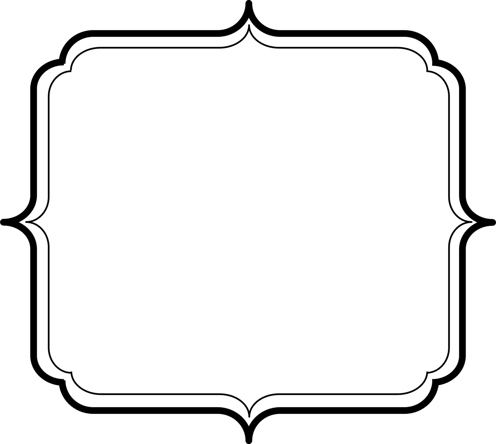 Border png. Рамка фигурная прямоугольная. Простая фигурная рамка. Фигурная рамка черно белая. Рамка для надписи черная.