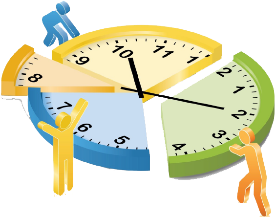 Manage Your Time - Time Management Clipart Png (595x534)