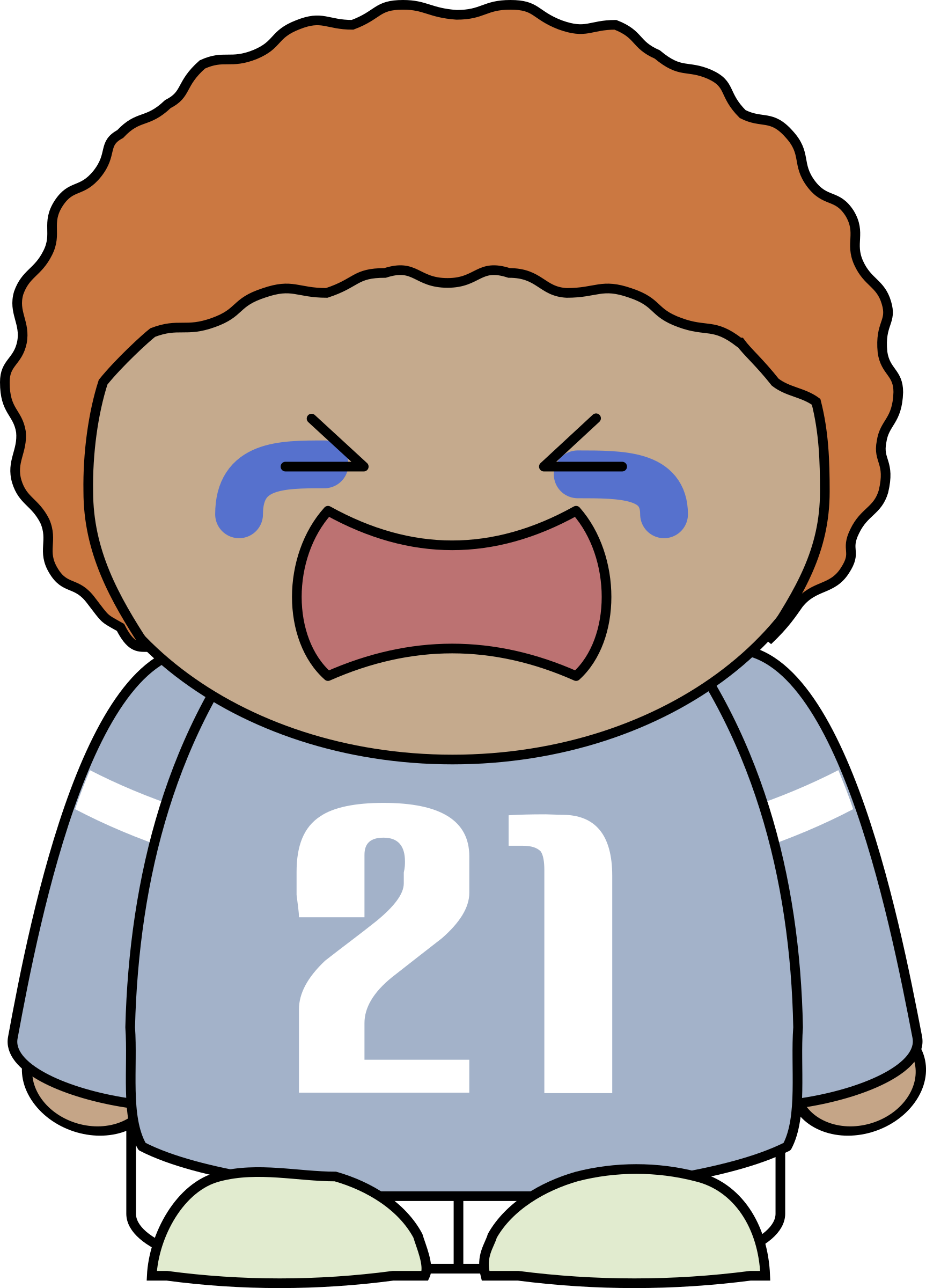 Character Is Upset - Üzgün Çizgi Film Karakteri (1726x2400)