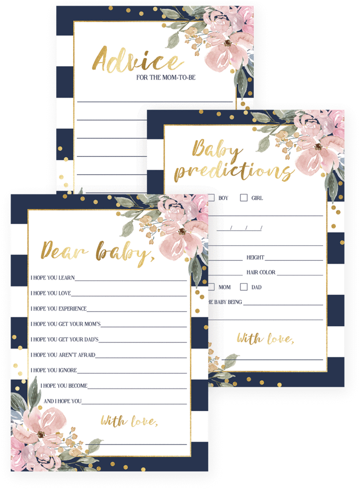 Printable Games For Navy Pink And Gold Baby Shower - Baby Shower Little Sizzle Pink And Gold Paper (819x1024)