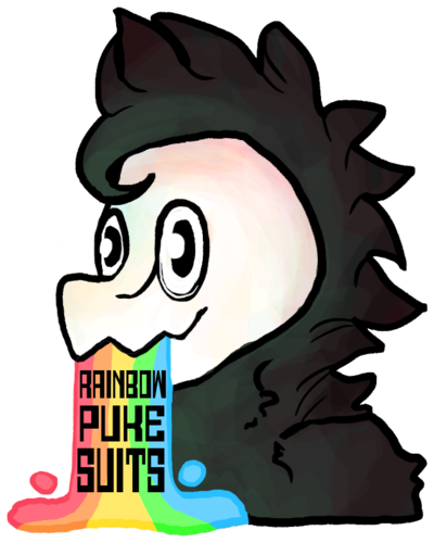 Rainbow Puke Suits Logo By Technlcolour On Deviantart - Rainbow (400x500)