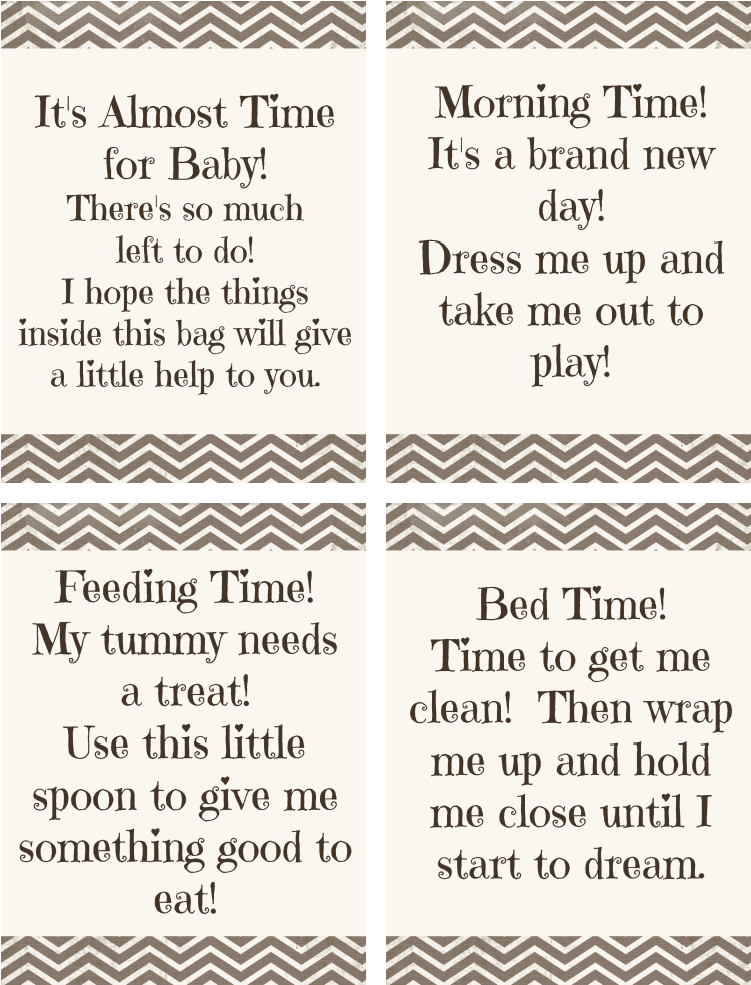 "time For Baby" Shower Gift Free Printable - Gift (790x1024)